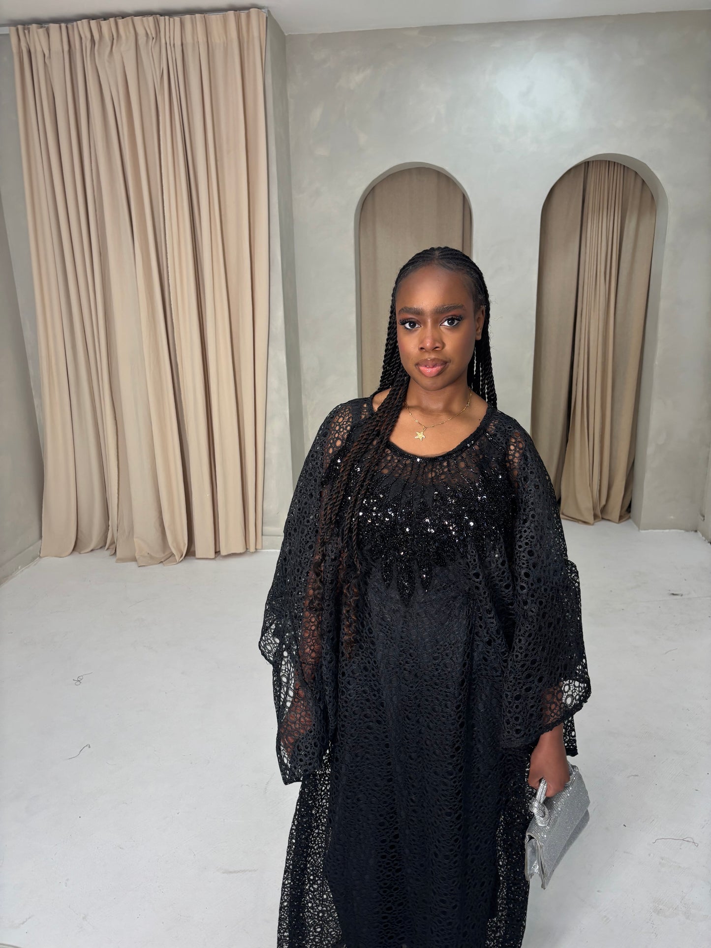 AIDA BOBOU with inner belt and slip dress