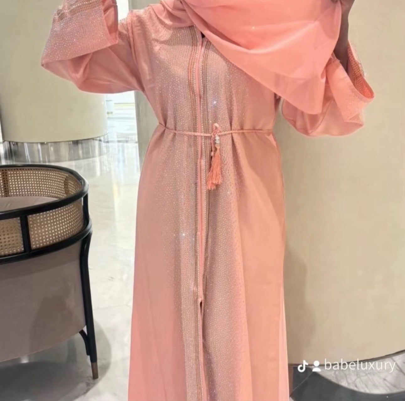 FULL STONES ABAYA
