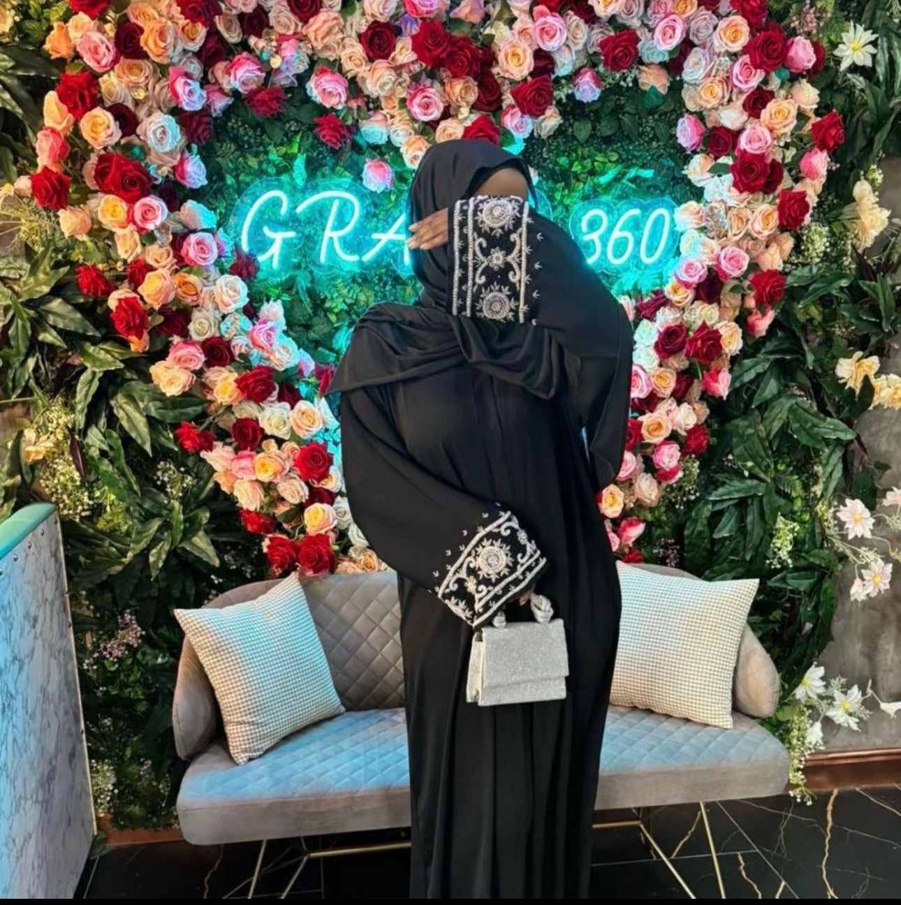 FATIMA LUXURY HANDMADE ABAYA