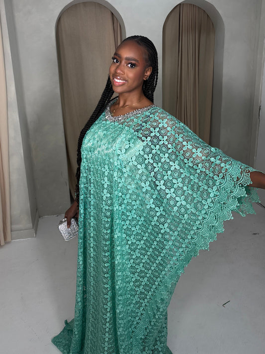 AZIZA LACE BOBOU with embellishment