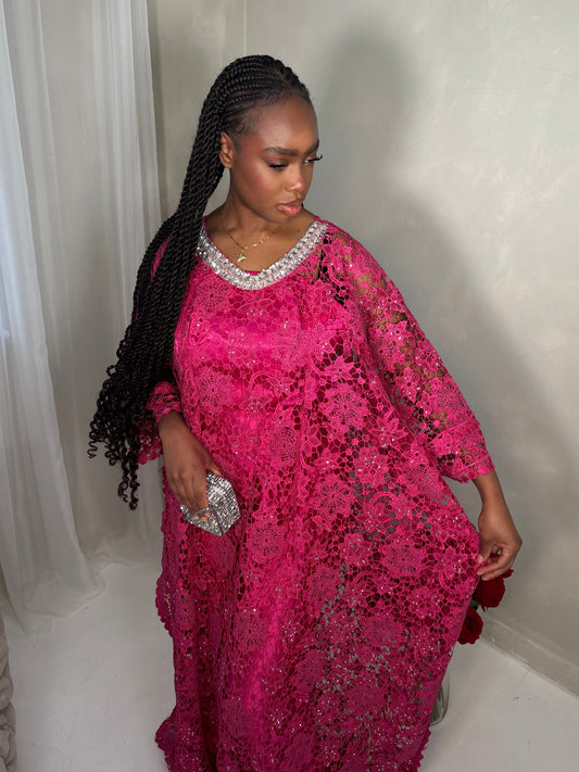 ZEYNA LUXURY GRAND BUBU with inner belt and scarf one size