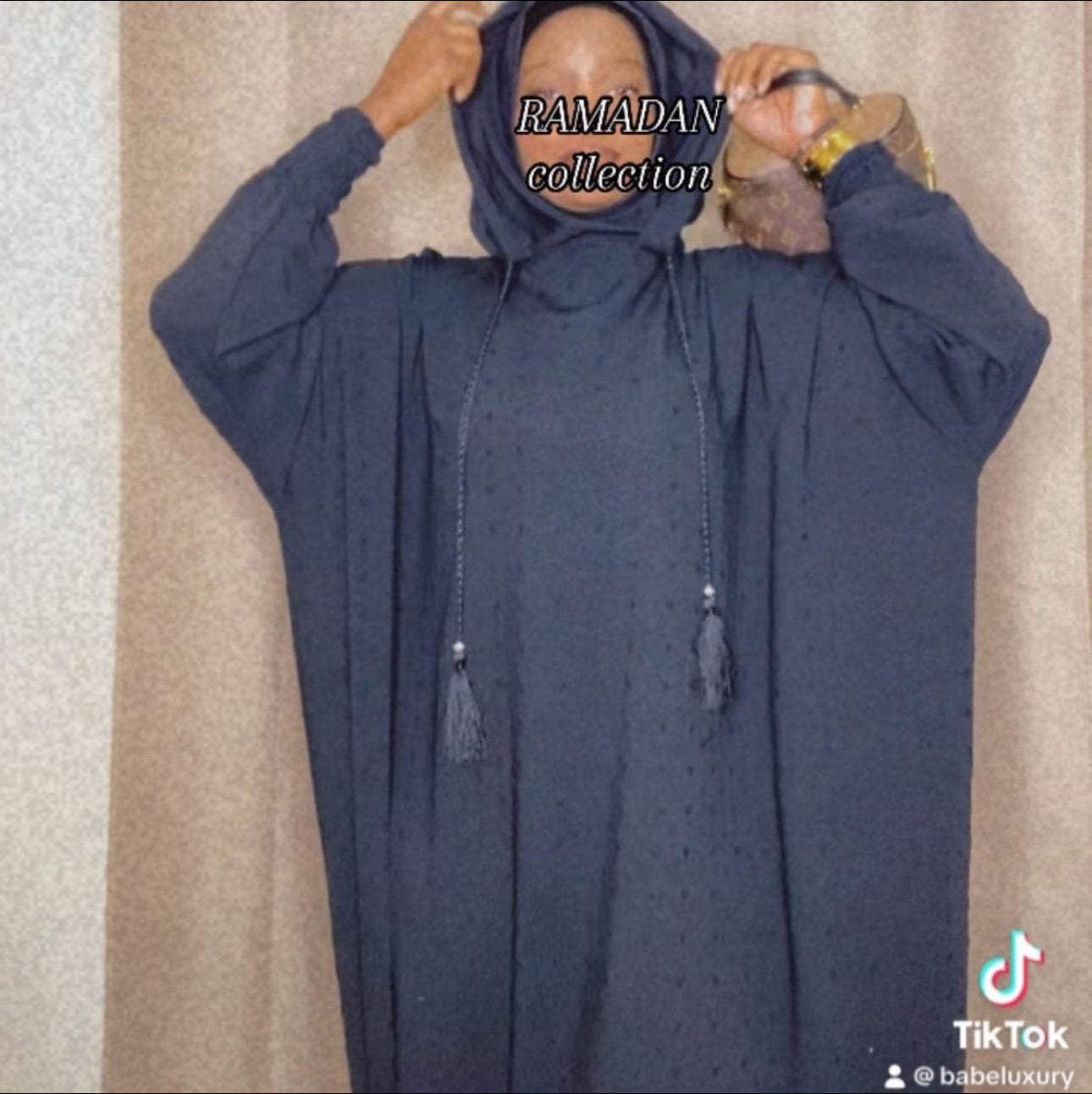 BEST SELLER RAMADAN HOODED ABAYA ONE SIZE